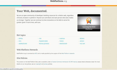  Компании W3C, Adobe, Apple, Facebook, Google, HP, Microsoft, Mozilla, Nokia и Opera запустили альфа-версию Web Platform Docs – портала, на котором будет находиться вся информация по работе с HTML5, CSS4 и другими стандартами.