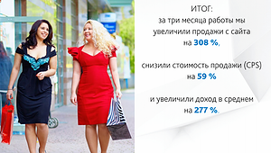 [Кейс] Женская одежда | Интернет-реклама | Увеличили доход интернет-магазина на 277% | женская одежда, интернет-магазин, интернет-реклама, кейс, одежда