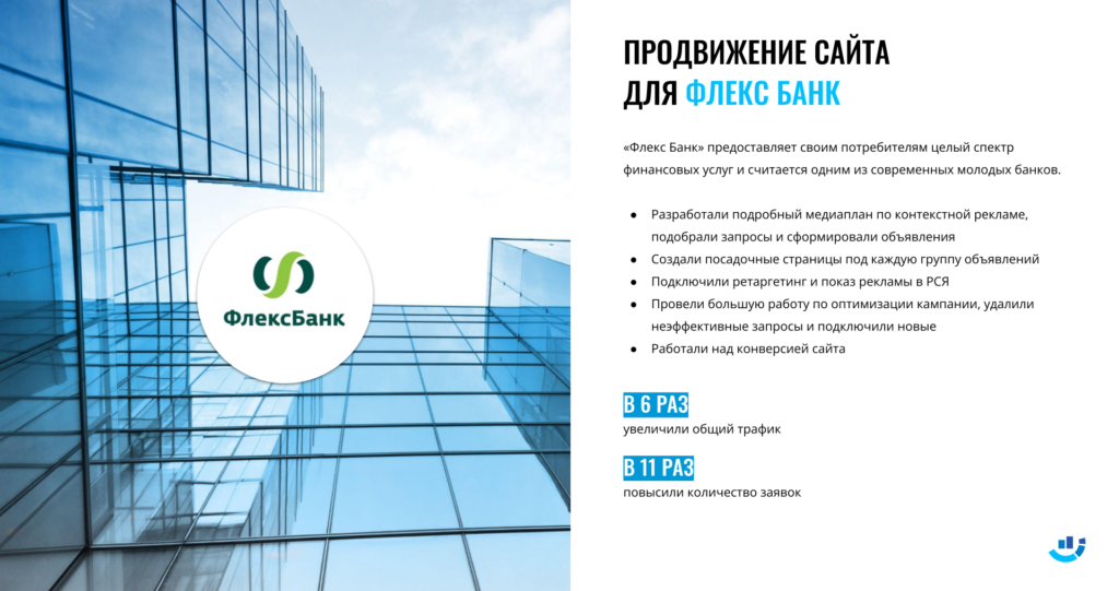 [Кейс] Банки | Интернет-реклама для «Флекс Банка» | В 11 раз увеличили ...
