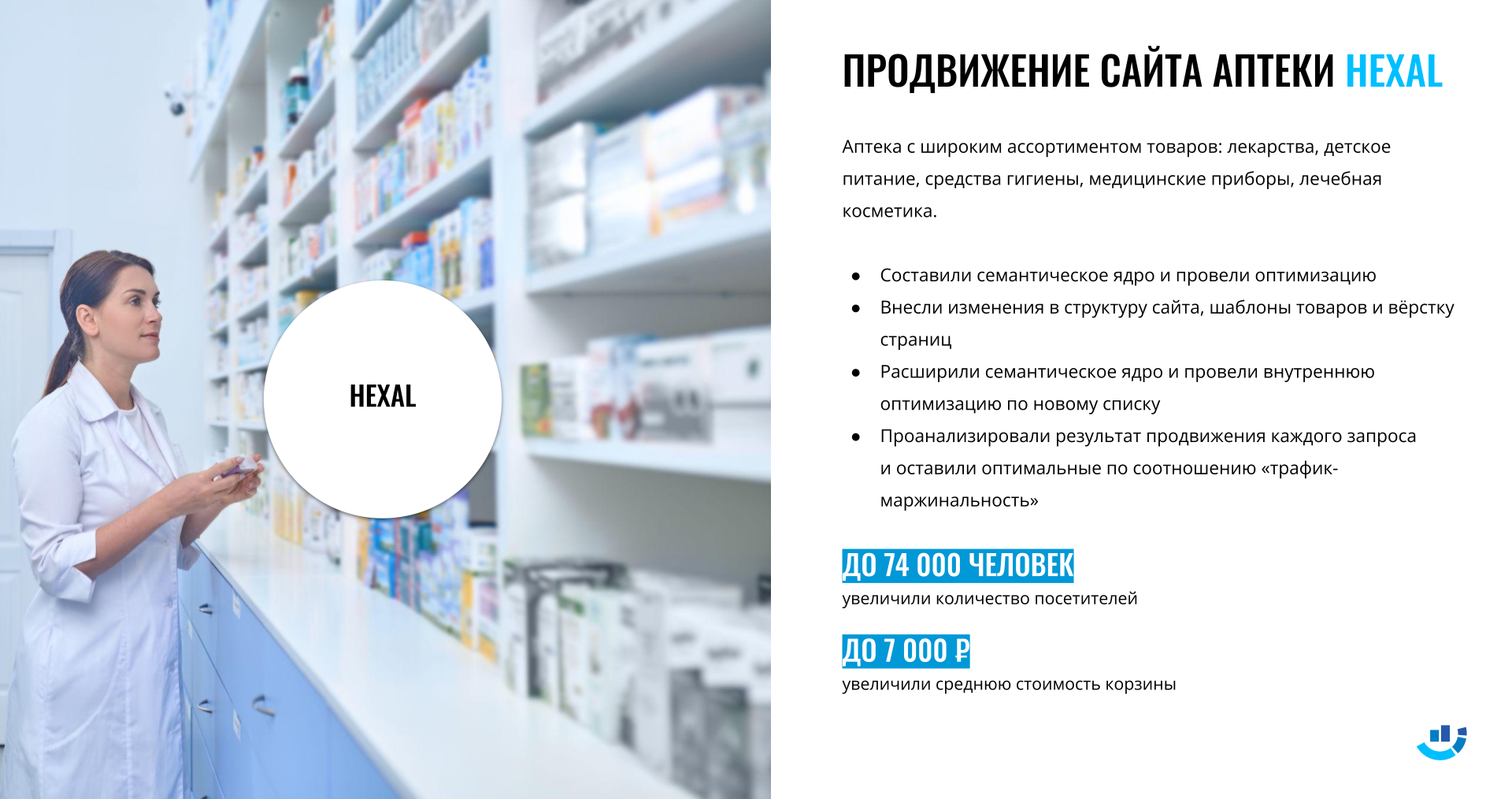 [Кейс] Аптеки и фармацевтика. Продвижение сайта интернет-аптек Hexal