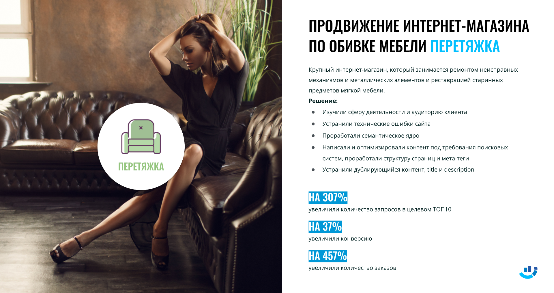 [Кейс] Ремонт мебели. Как на 307% поднять запросы в целевой ТОП-10. SEO-продвижение компании по ремонту мебели | кейс, мебель, перетяжка, продвижение_сайта, ремонт_мебели